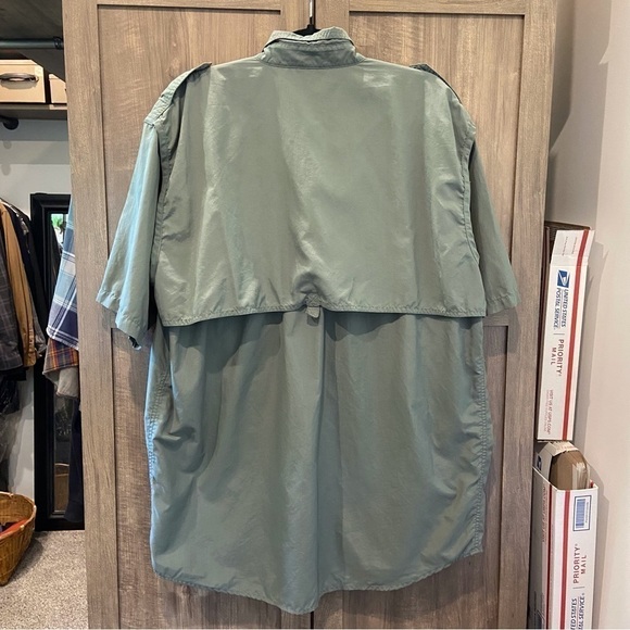 Cabela’s Guidewear Short Sleeve Button Fishing Shirt Men’s Sz Large - Picture 2 of 9